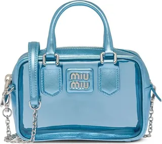 Metallic-Effect Transparent Mini Bag
