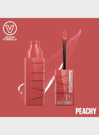 Super Stay Vinyl Ink Longwear Transfer Proof Gloss Lipstick - 15 Peachy