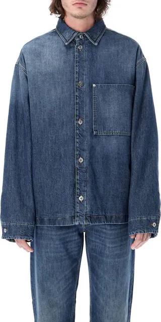 Bottega Veneta Button-Up Denim Jacket
