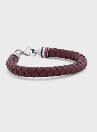 Iconic Th Braided Leather Bracelet