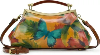 Patricia Nash Kelmscott Small Leather Frame Bag