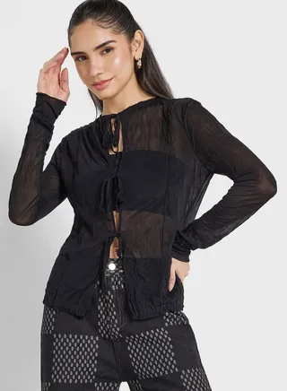 Tie Detail Top