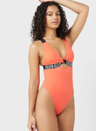 Cut Out High Leg Swimsuit