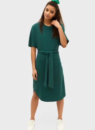 Tie Detail Knitted Dress
