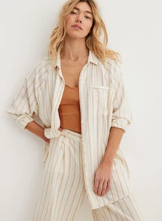 Striped Button Down Shirt