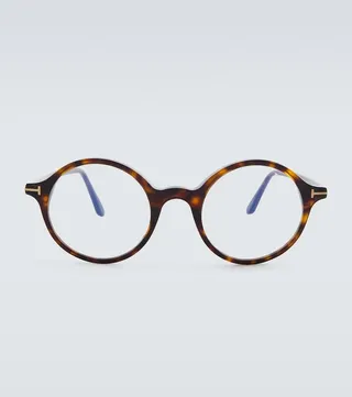 Round acetate glasses