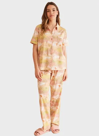 Floral Print Pyjama Set