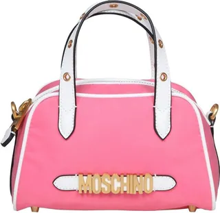 Logo Lettering Zipped Tote Bag