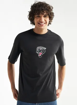Slogan Crew Neck T-Shirt