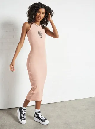 Ribbed Midi Dress