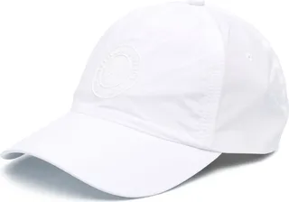 White Logo Embroidered Cap