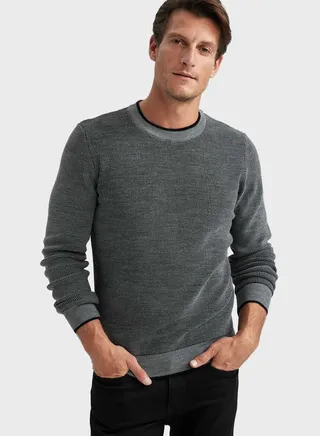 Crew Neck Knitted Sweater