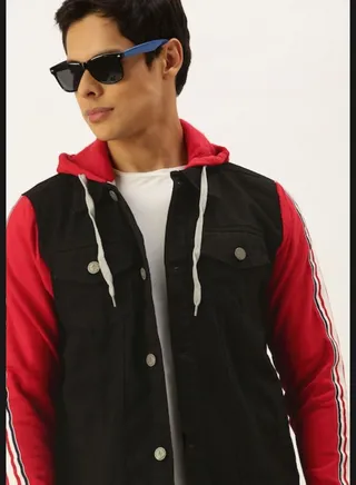 Stylish Color block Jeans Jacket