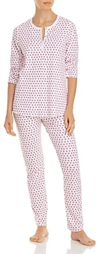 Roller Rabbit Cotton Hearts Print Pajamas Set