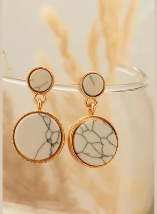 Gold Plated Designer Drop Earring