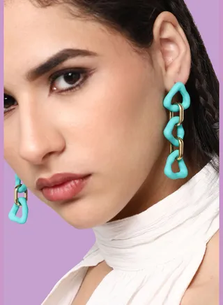 Gold Plated Party Designer Drop Earring For Women