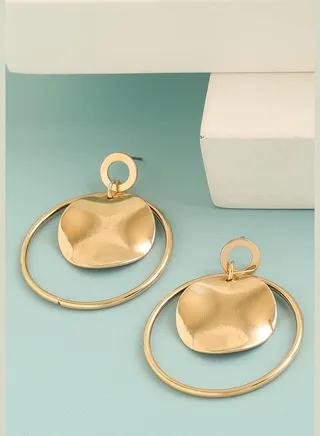 Gold Plated Party Designer Drop Earring For Women