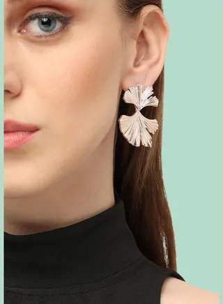 Gold Plated Party Designer Stud For Women