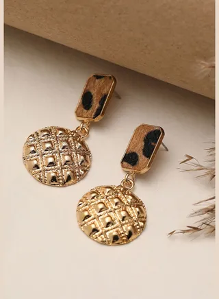 Gold Plated Party Designer Drop Earring For Women
