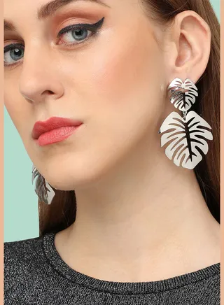 Silver Plated Party Designer Drop Earring For Women