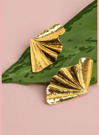 Gold Plated Designer Stud