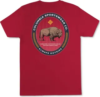 Columbia Men's Benjamin Bison Short-Sleeve Crewneck Graphic T-Shirt