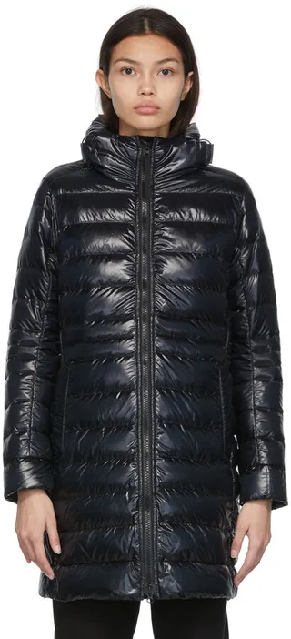 Canada Goose Black Down Packable Cyprus Hooded Jacket