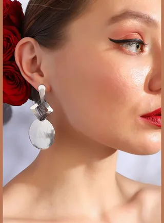 Silver Plated Designer Casual Drop Earring For Women