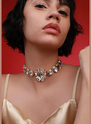 Gold Plated Designer Western Wear Necklace For Women
