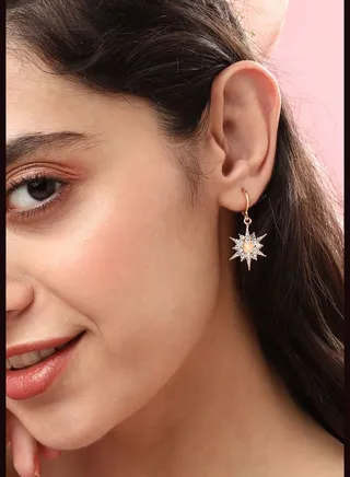 Gold Plated Designer Casual Stud For Women