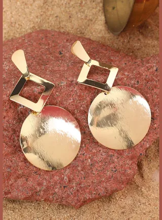 Gold Plated Designer Casual Drop Earring For Women