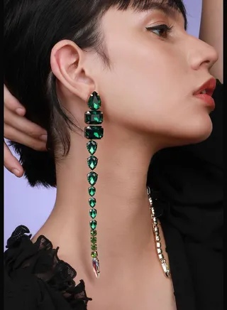 Gold Plated Designer Western Wear Drop Earring For Women