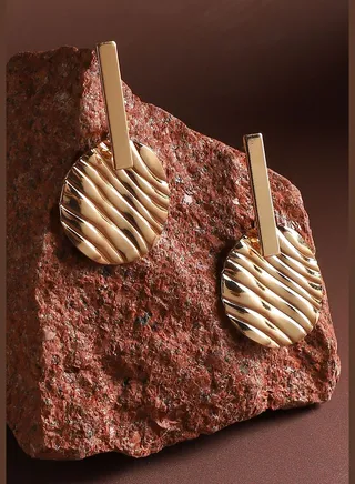 Gold Plated Designer Party Wear Drop Earring For Women