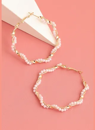 Gold Plated Designer Party Hoop Earring For Women