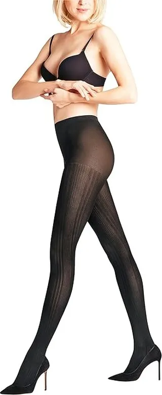 Falke Prime Ribbed Tights (Black) Hose