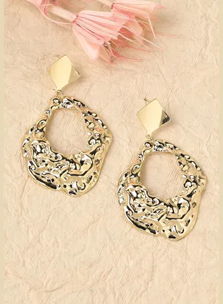 Gold Plated Designer Party Wear Drop Earring For Women