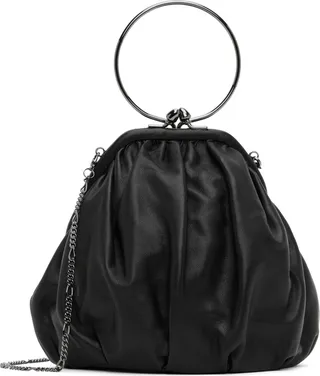 Yohji Yamamoto Black discord Leather Bag