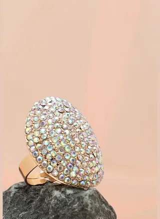 Gold Plated Designer Stone Ring