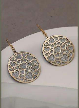 Gold Plated Party Designer Stone Drop Earring For Women