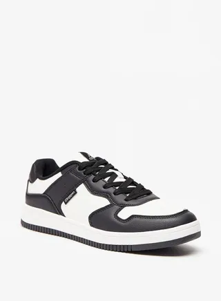 Women'S Colourblock Casual Sneakers With Lace-Up Closure