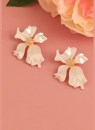 Gold Plated Casual Designer Stone Stud For Women