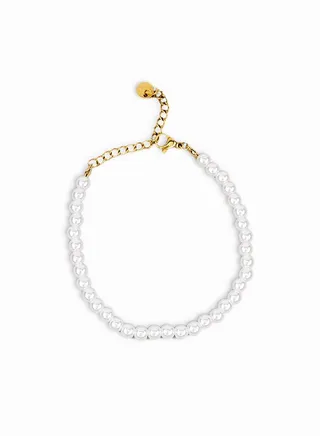 Fun-Gem Pearl Bracelet | Imitation Jewelry | Limited Edition Bracelet For Women | Stylish Multilayer Chain Bracelet | Premium Design | Gold Chain Clasp | Jewelry Gift For Women, Bridesmaids
