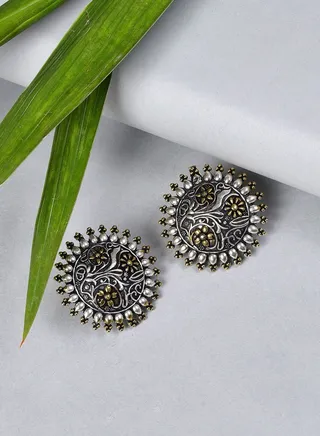 Silver Plated Designer Earrings