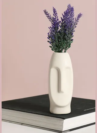 Man Face Shaped Modern Acrylic Flower Vase For Home Decor