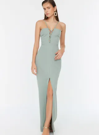 Front Split Strappy Dress