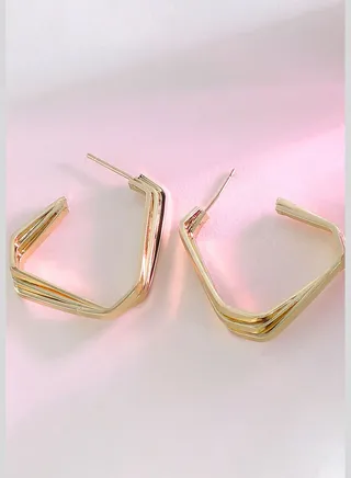 Gold Plated Party Designer Drop Earring For Women