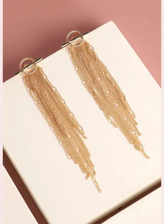 Gold Plated Designer Party Drop Earring For Women