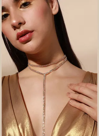 Gold Plated Designer Party Necklace For Women