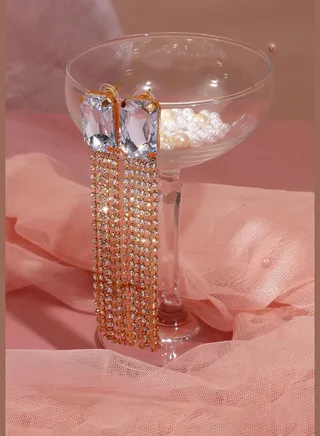 Silver Plated Designer Party Drop Earring For Women