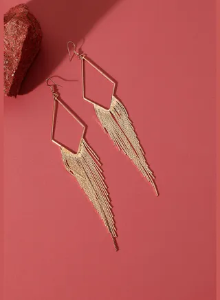 Gold Plated Designer Casual Drop Earring For Women